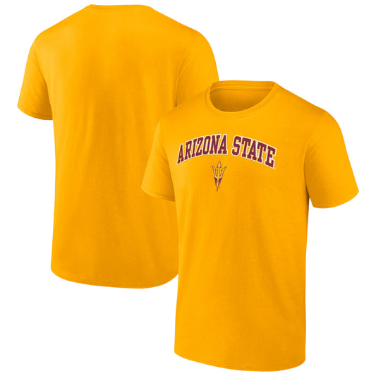 Men's Fanatics Gold Arizona State Sun Devils Campus T-Shirt