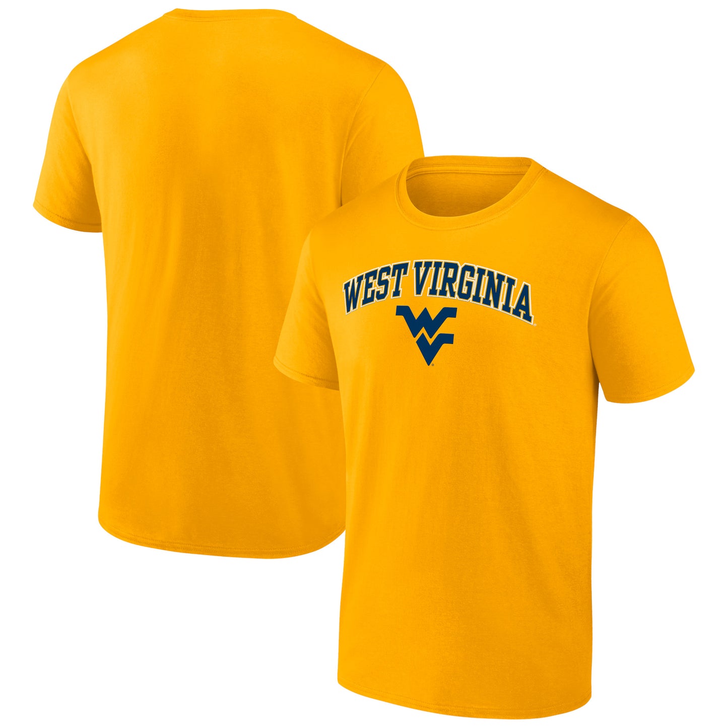 Men's Fanatics Gold West Virginia Mountaineers Campus T-Shirt