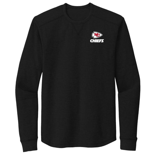 Men's Dunbrooke Black Kansas City Chiefs Cavalier Thermal Long Sleeve T-Shirt