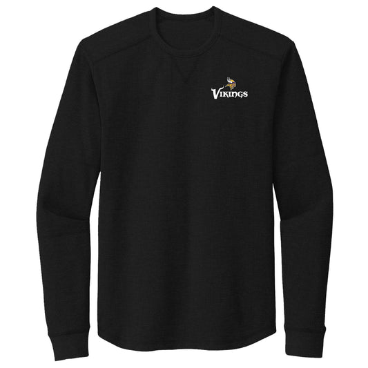 Men's Dunbrooke Black Minnesota Vikings Cavalier Thermal Long Sleeve T-Shirt