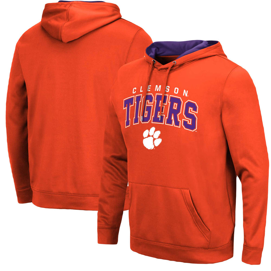Men's Colosseum Orange Clemson Tigers Resistance Pullover Hoodie