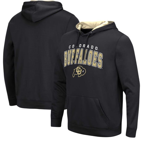 Men's Colosseum Black Colorado Buffaloes Resistance Pullover Hoodie