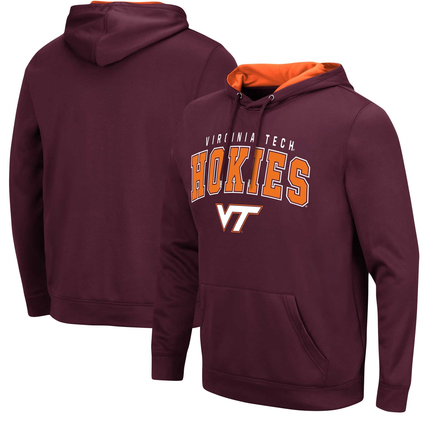 Men's Colosseum Maroon Virginia Tech Hokies Resistance Pullover Hoodie