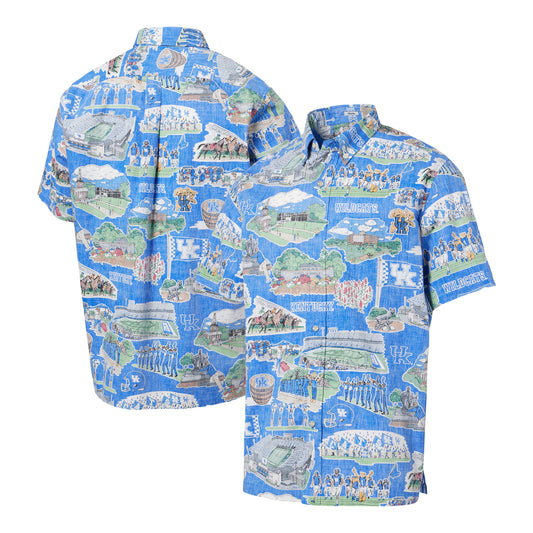 Men's Reyn Spooner Royal Kentucky Wildcats Scenic Button-Down Shirt