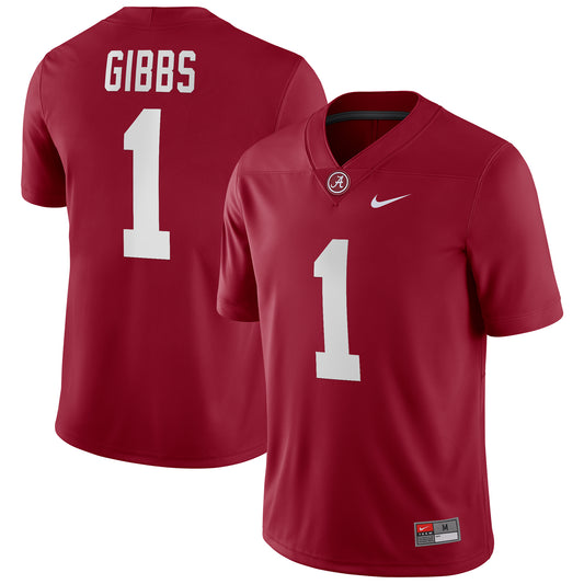 Men's Nike Jahmyr Gibbs Crimson Alabama Crimson Tide Player Game Jersey