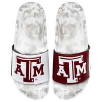 Men's White/Maroon Texas A&M Aggies Slydr Pro Slide Sandals