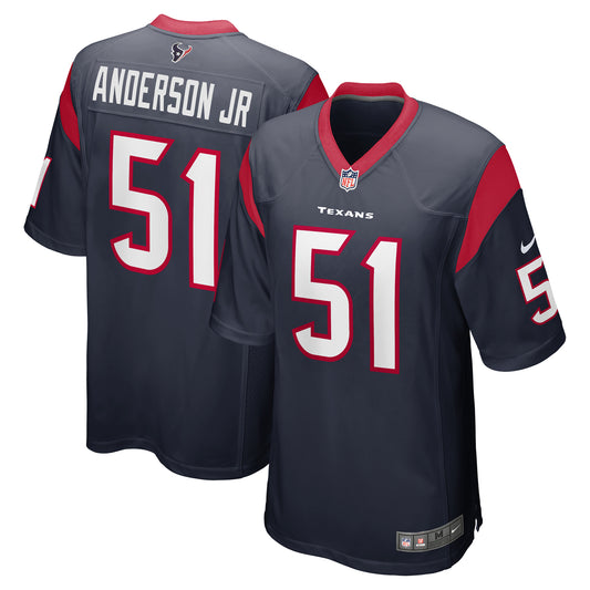 Men's Nike Will Anderson Jr. Navy Houston Texans 2023 NFL Draft First Round Pick Game Jersey