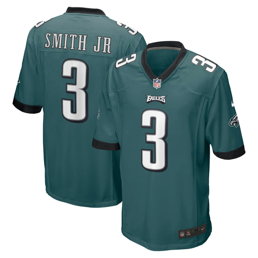 Men's Nike Nolan Smith Midnight Green Philadelphia Eagles 2023 NFL Draft First Round Pick Game Jersey