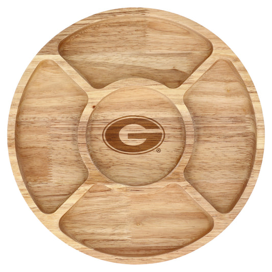 The Memory Company Georgia Bulldogs Wood Chip & Dip Serving Tray