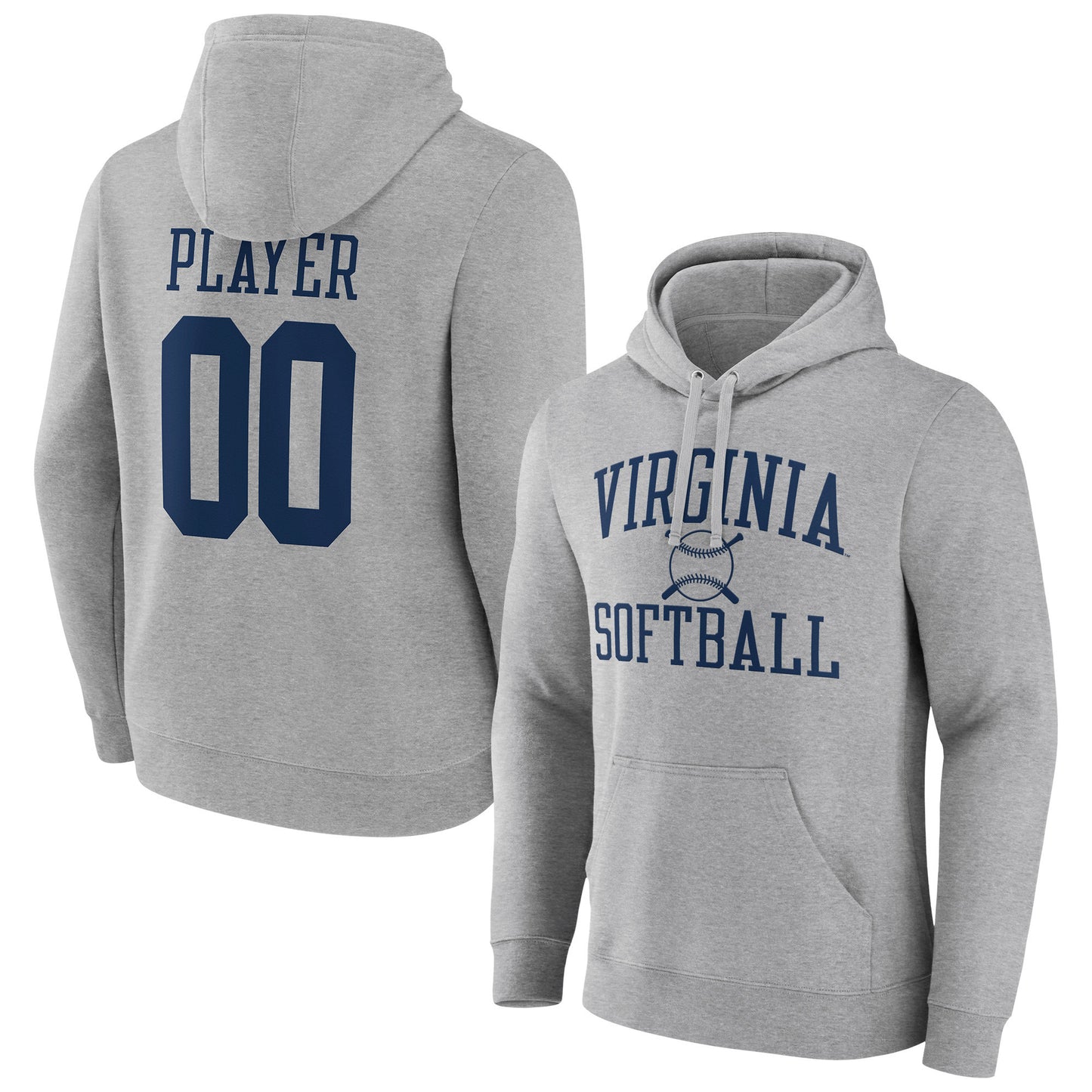 Men's   Virginia Cavaliers Softball Pick-A-Player NIL Gameday Tradition Pullover Hoodie