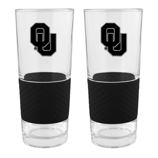 Oklahoma Sooners Two-Piece 22oz. Stealth Score Pint Glass Set