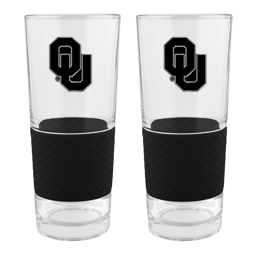 Oklahoma Sooners Two-Piece 22oz. Stealth Score Pint Glass Set