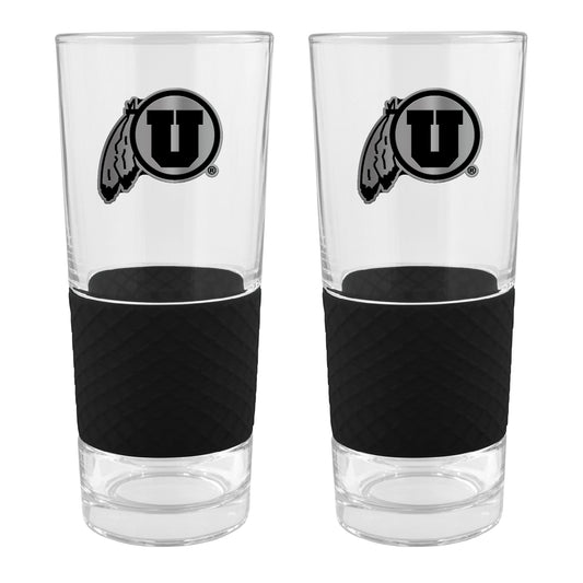 Utah Utes Two-Piece 22oz. Stealth Score Pint Glass Set