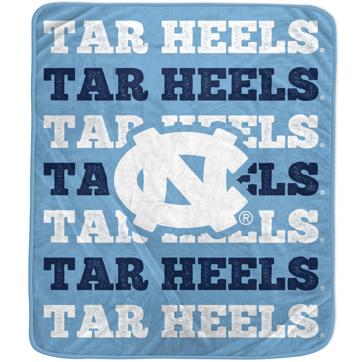 Pegasus North Carolina Tar Heels 60'' x 70'' Logo Wordmark Plush Blanket