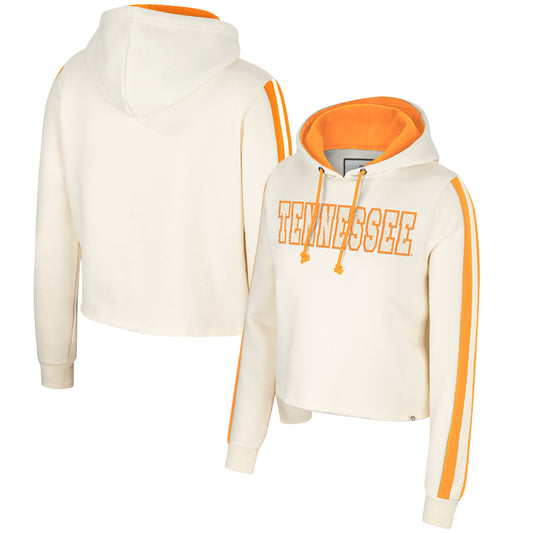 Women's Colosseum Cream Tennessee Volunteers Perfect Date Cropped Pullover Hoodie