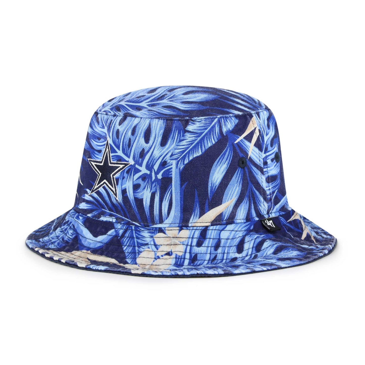 Men's '47 Navy Dallas Cowboys Tropicalia Bucket Hat