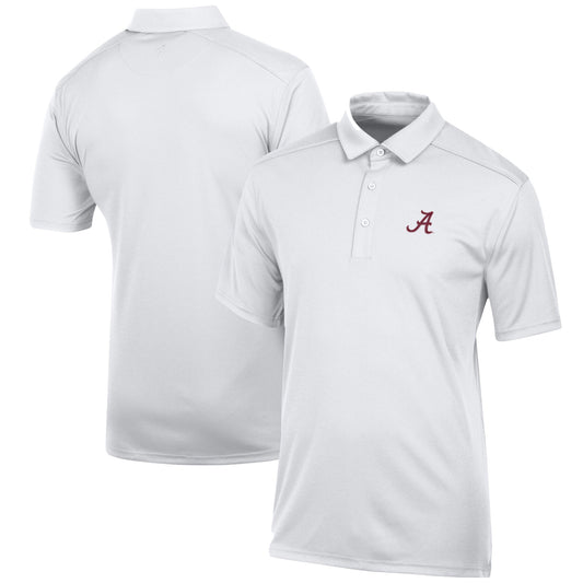 Men's White Alabama Crimson Tide Classic Jacquard Polo