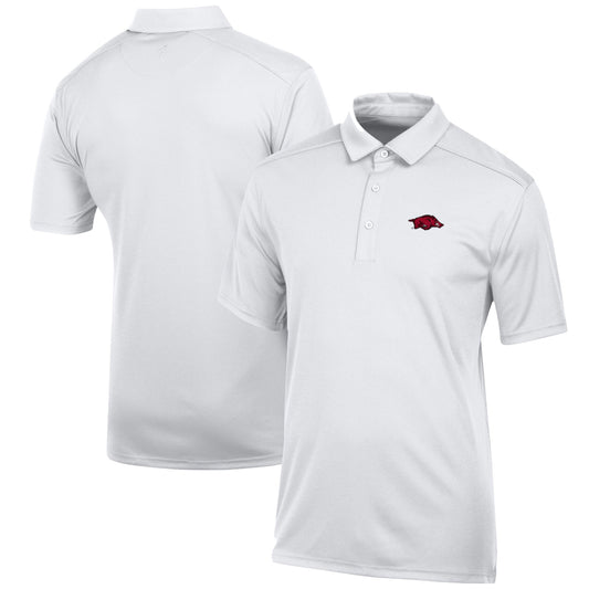 Men's White Arkansas Razorbacks Classic Jacquard Polo