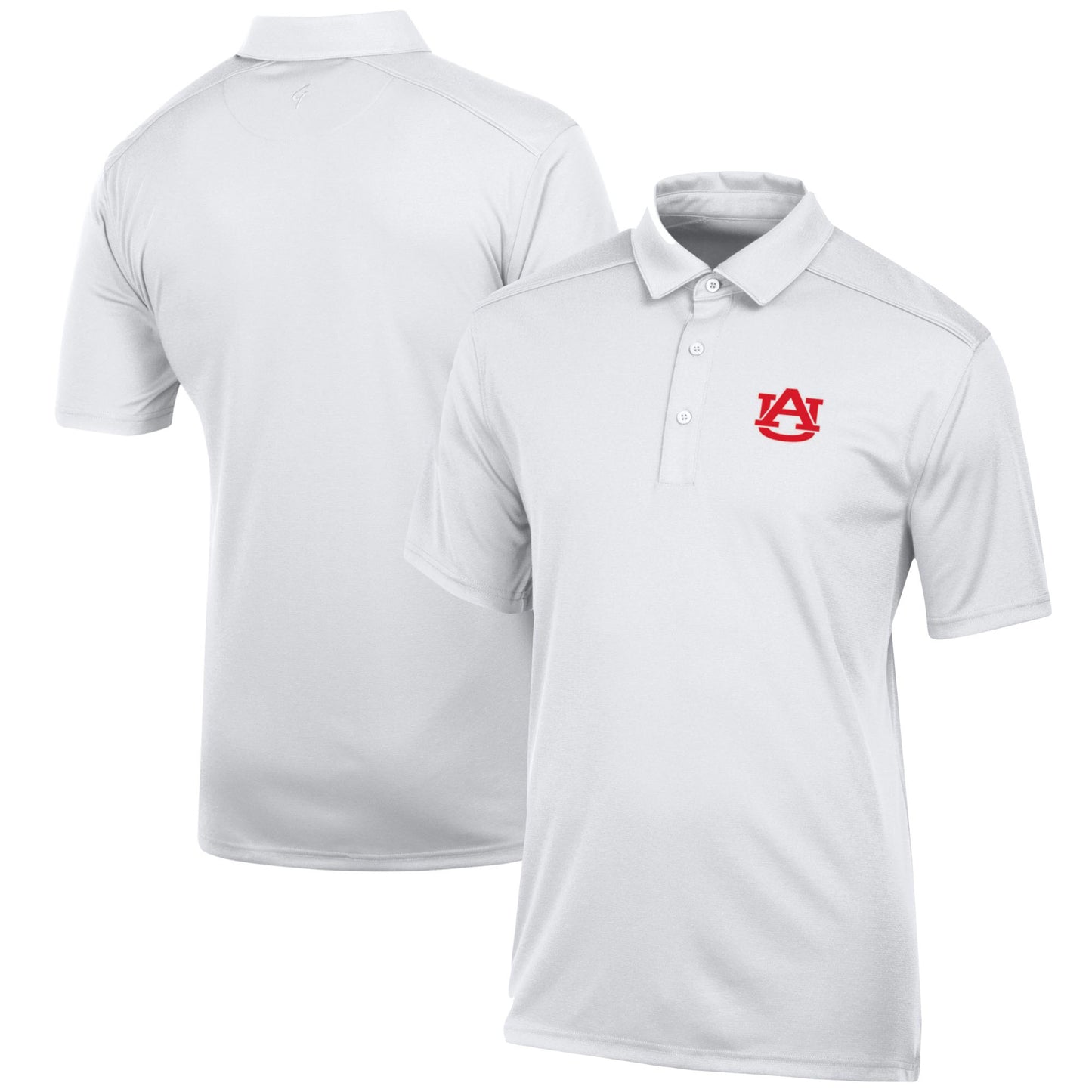 Men's White Auburn Tigers Classic Jacquard Polo