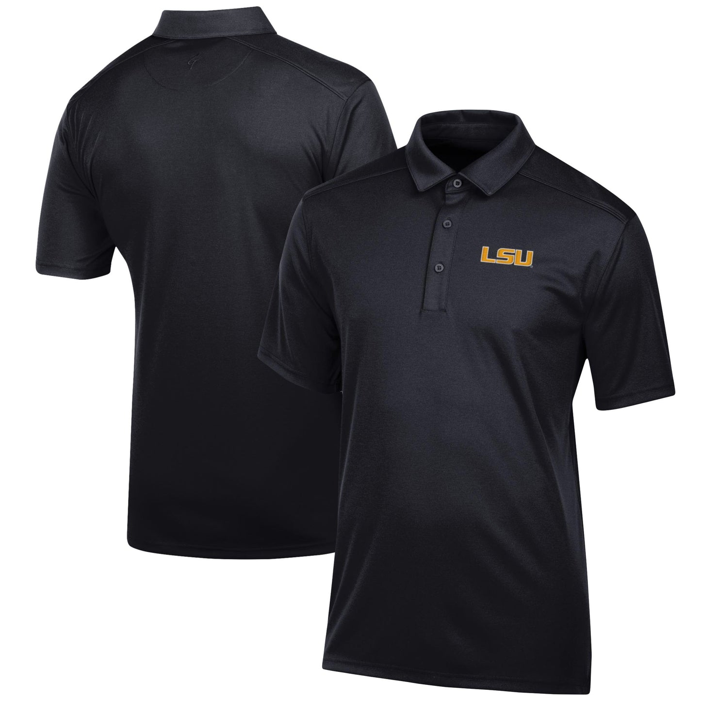 Men's Black LSU Tigers Classic Jacquard Polo