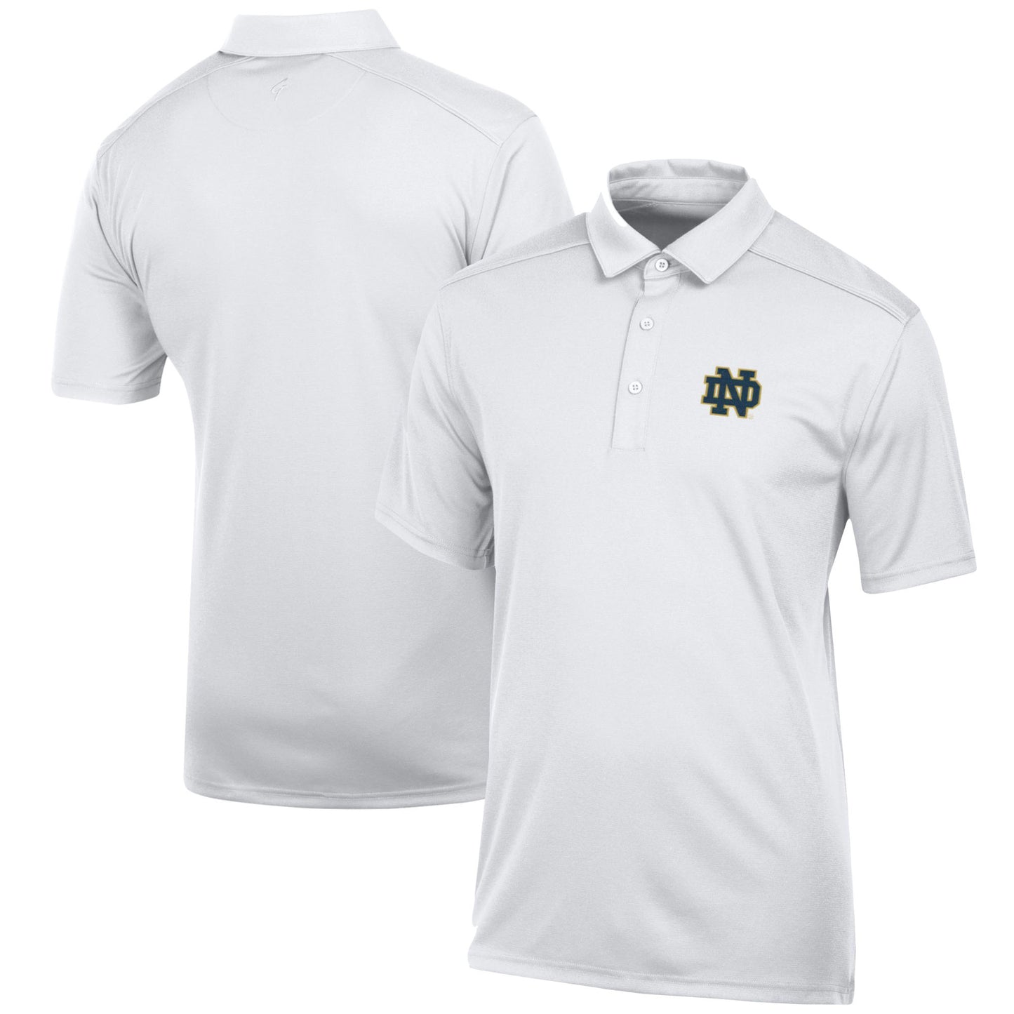 Men's White Notre Dame Fighting Irish Classic Jacquard Polo