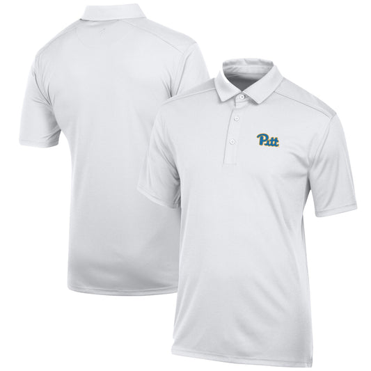 Men's White Pitt Panthers Classic Jacquard Polo