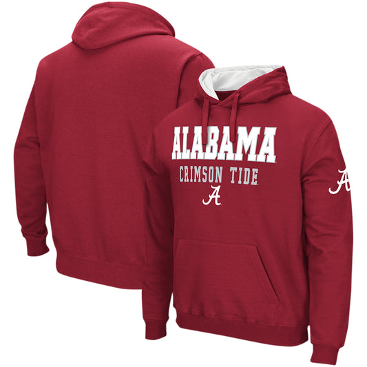 Men's Colosseum Crimson Alabama Crimson Tide Sunrise Pullover Hoodie