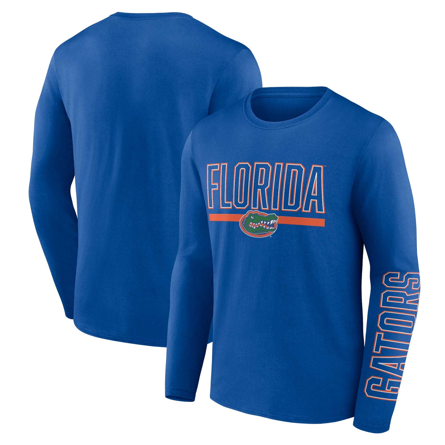 Men's Profile Royal Florida Gators Big & Tall Two-Hit Graphic Long Sleeve T-Shirt