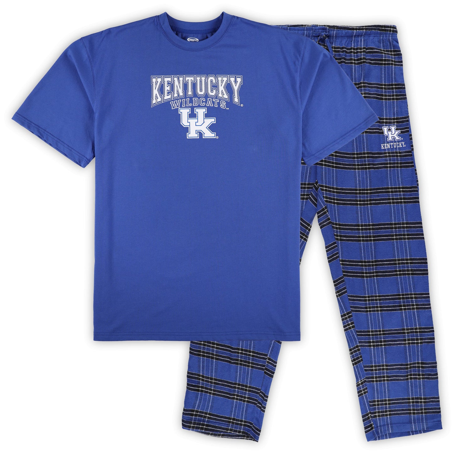 Men's Profile Royal Kentucky Wildcats Big & Tall 2-Pack T-Shirt & Flannel Pants Set