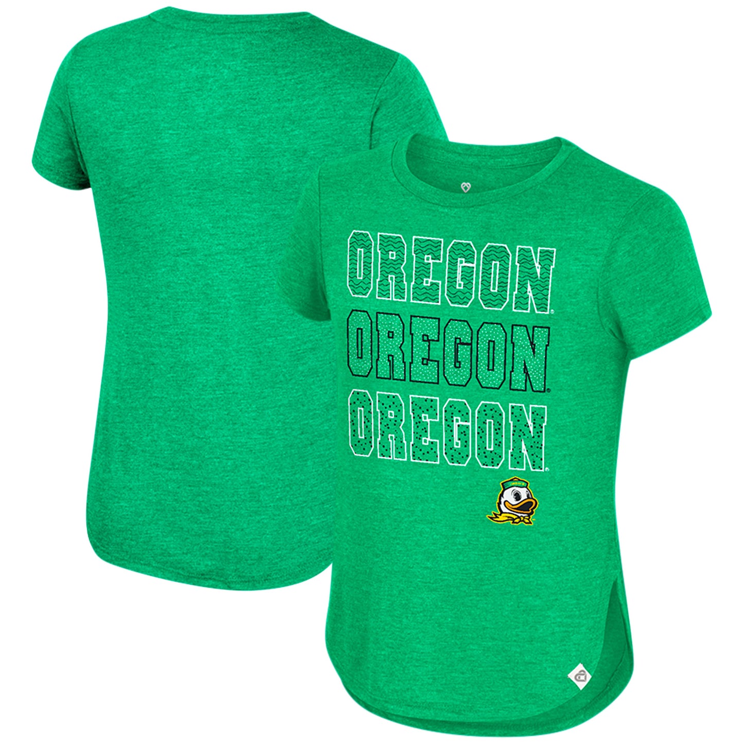 Girls Youth Colosseum Green Oregon Ducks Hathaway T-Shirt