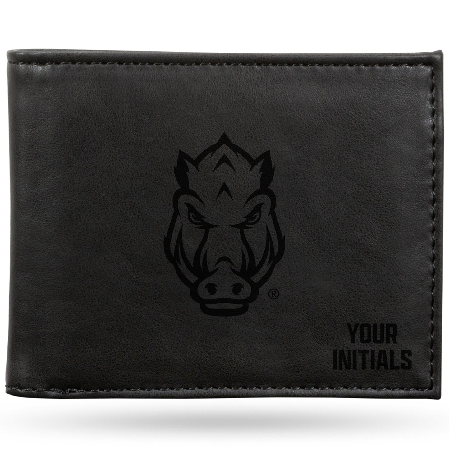 Black Arkansas Razorbacks Personalized Billfold Wallet