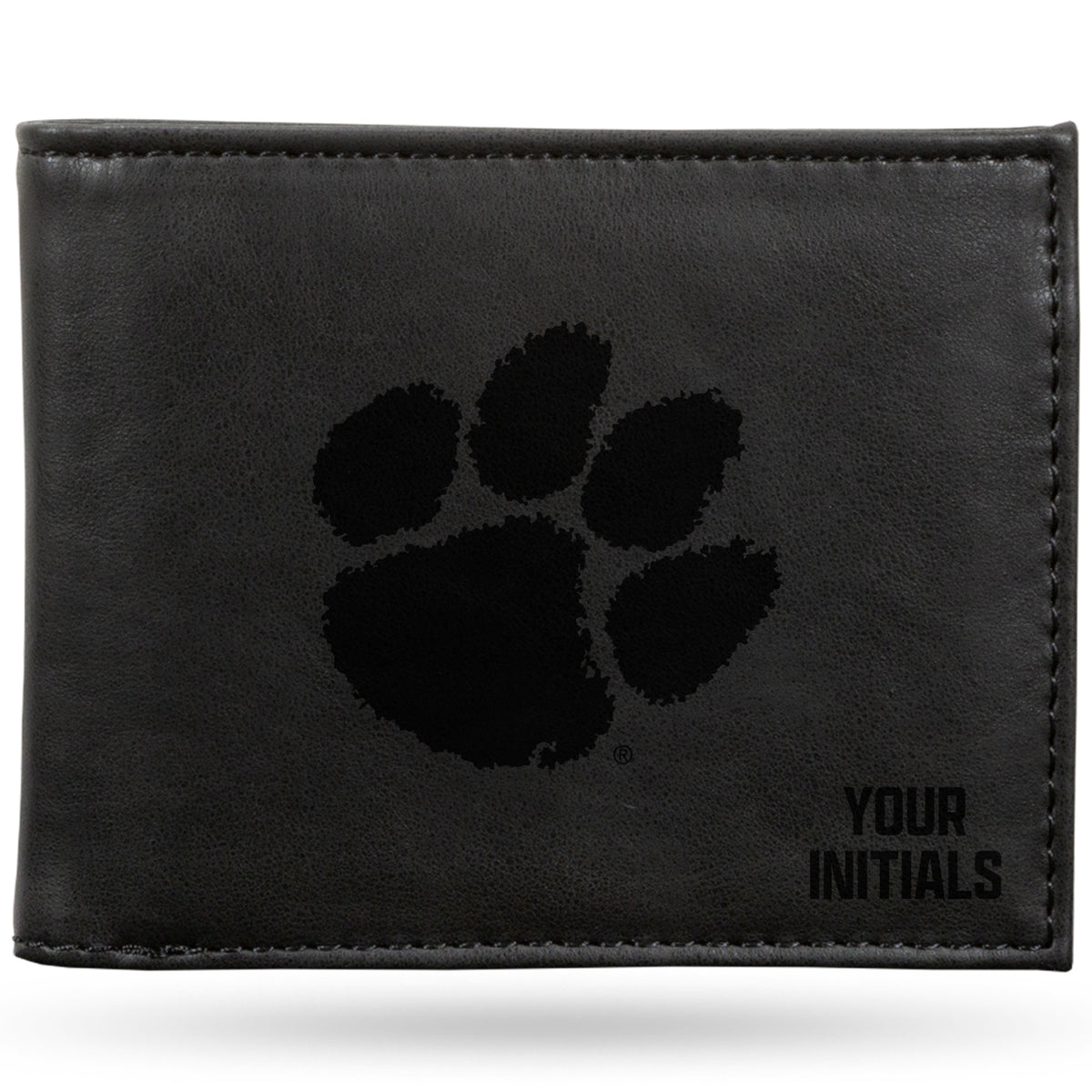 Black Clemson Tigers Personalized Billfold Wallet