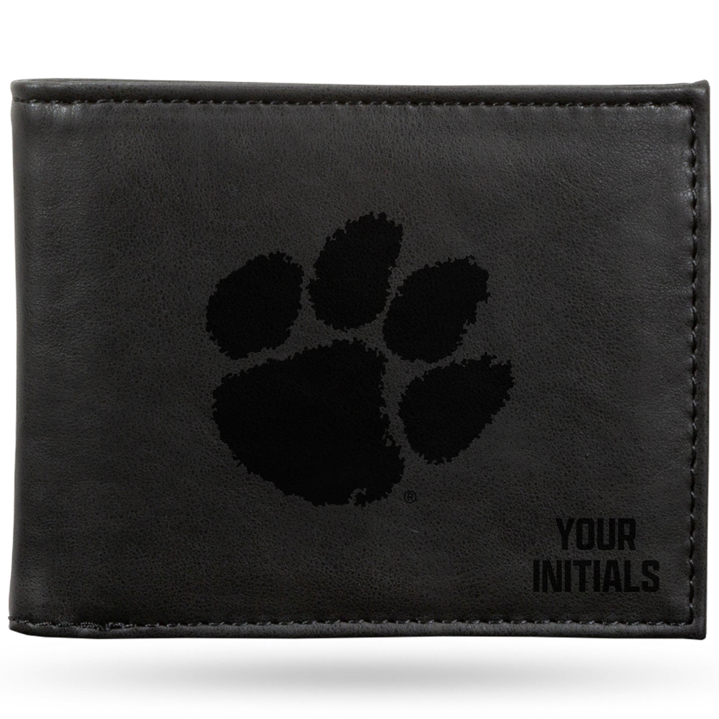 Black Clemson Tigers Personalized Billfold Wallet