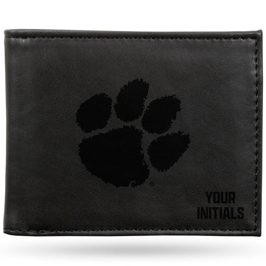 Black Clemson Tigers Personalized Billfold Wallet