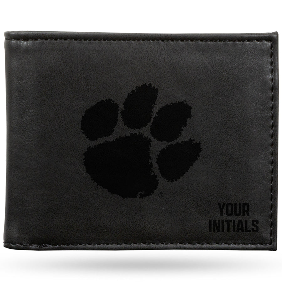 Black Clemson Tigers Personalized Billfold Wallet