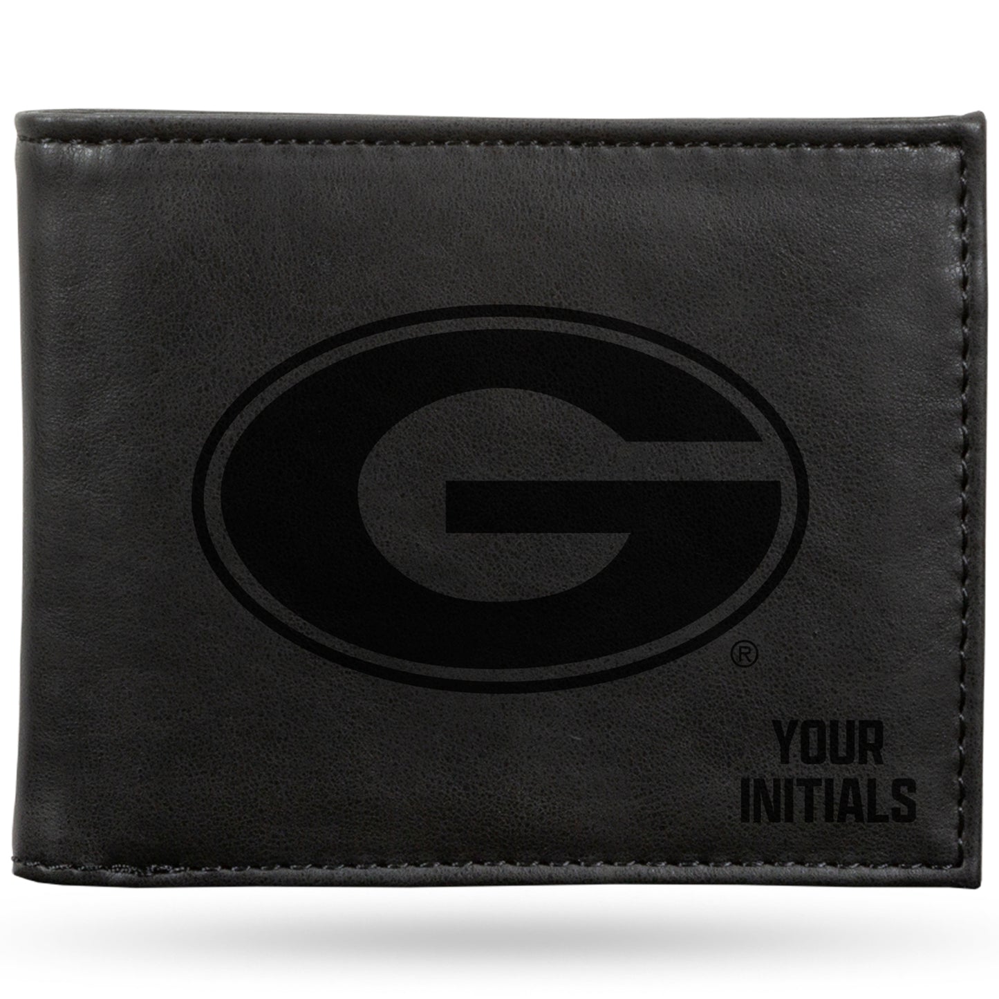 Black Georgia Bulldogs Personalized Billfold Wallet