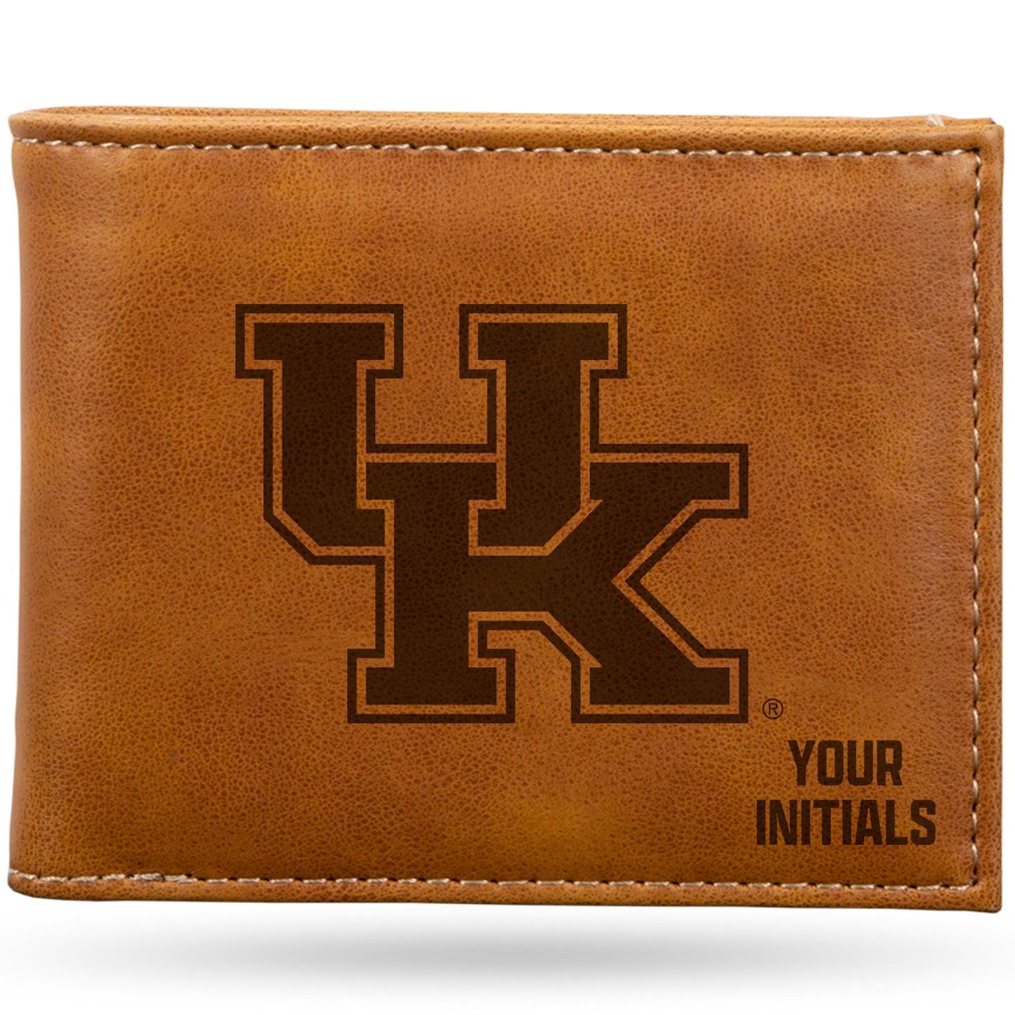 Brown Kentucky Wildcats Personalized Billfold Wallet