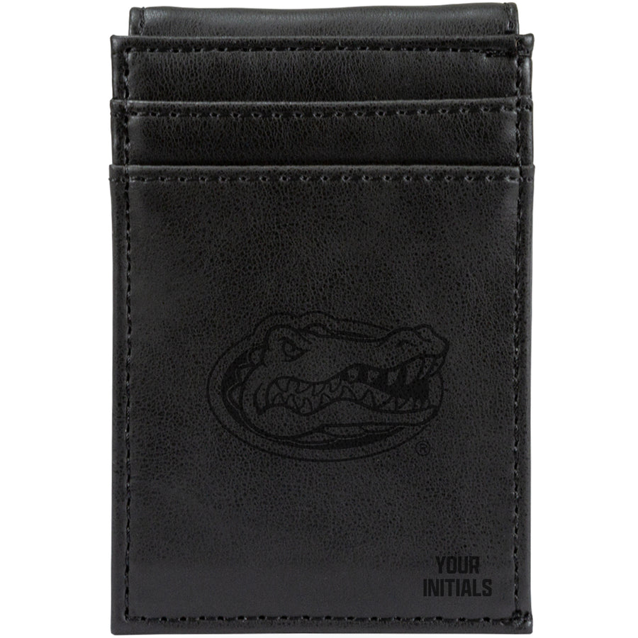 Black Florida Gators Personalized Front Pocket Wallet