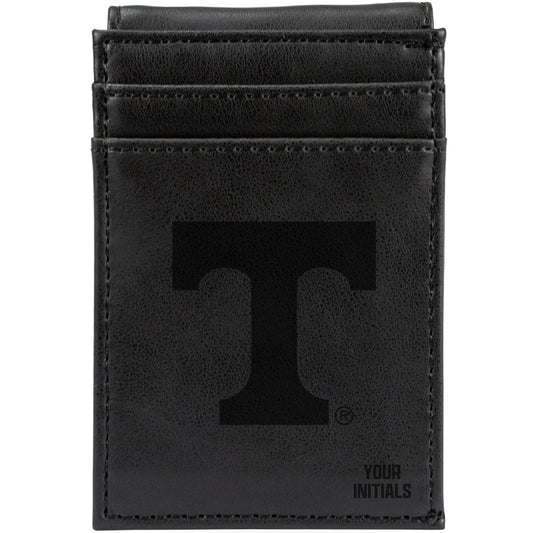 Black Tennessee Volunteers Personalized Front Pocket Wallet