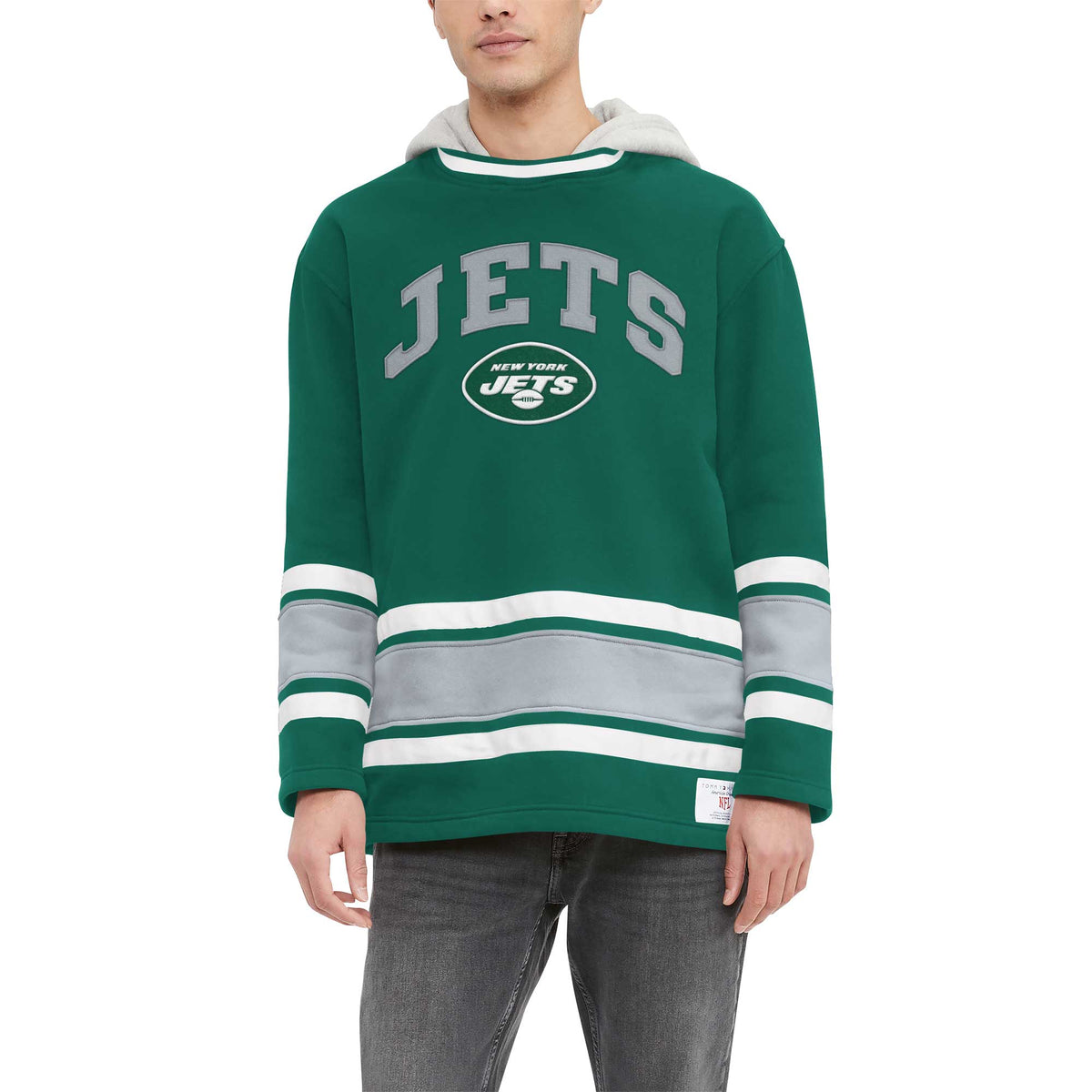 Men's Tommy Hilfiger Green New York Jets Ivan Fashion Pullover Hoodie