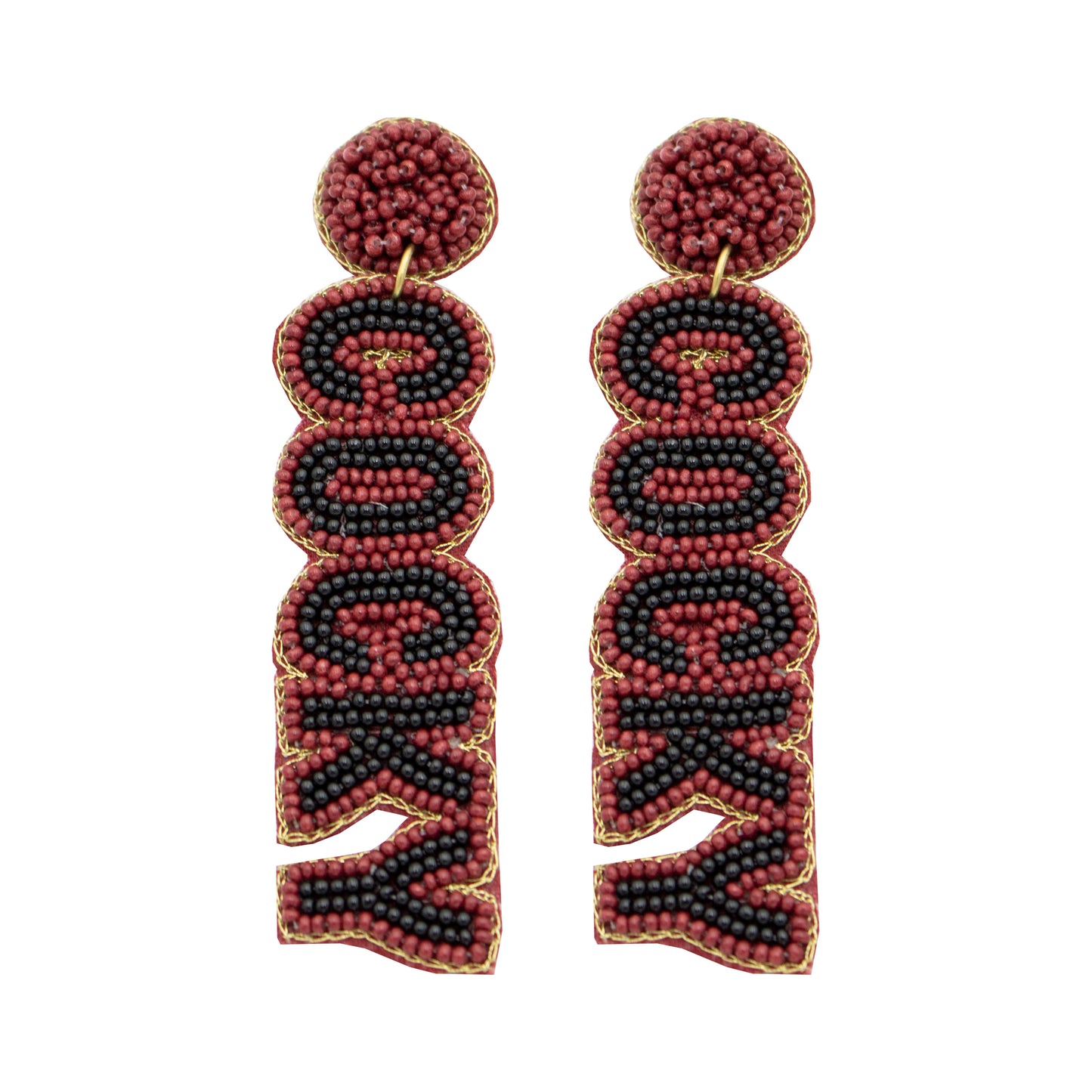 South Carolina Gamecocks Beaded Earrings