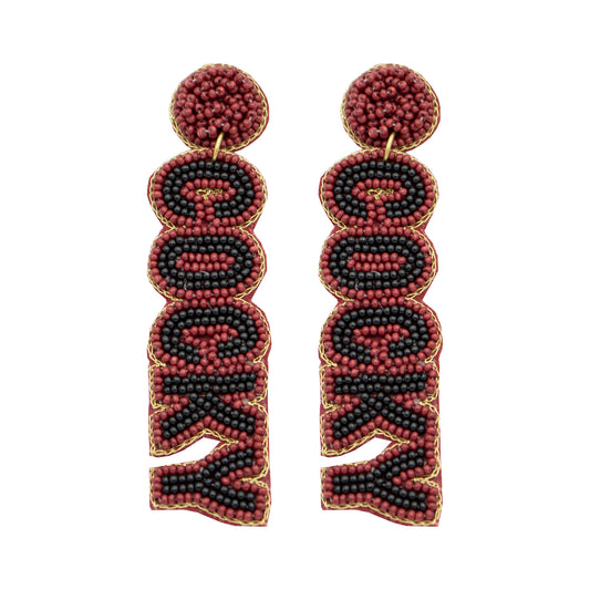 South Carolina Gamecocks Beaded Earrings