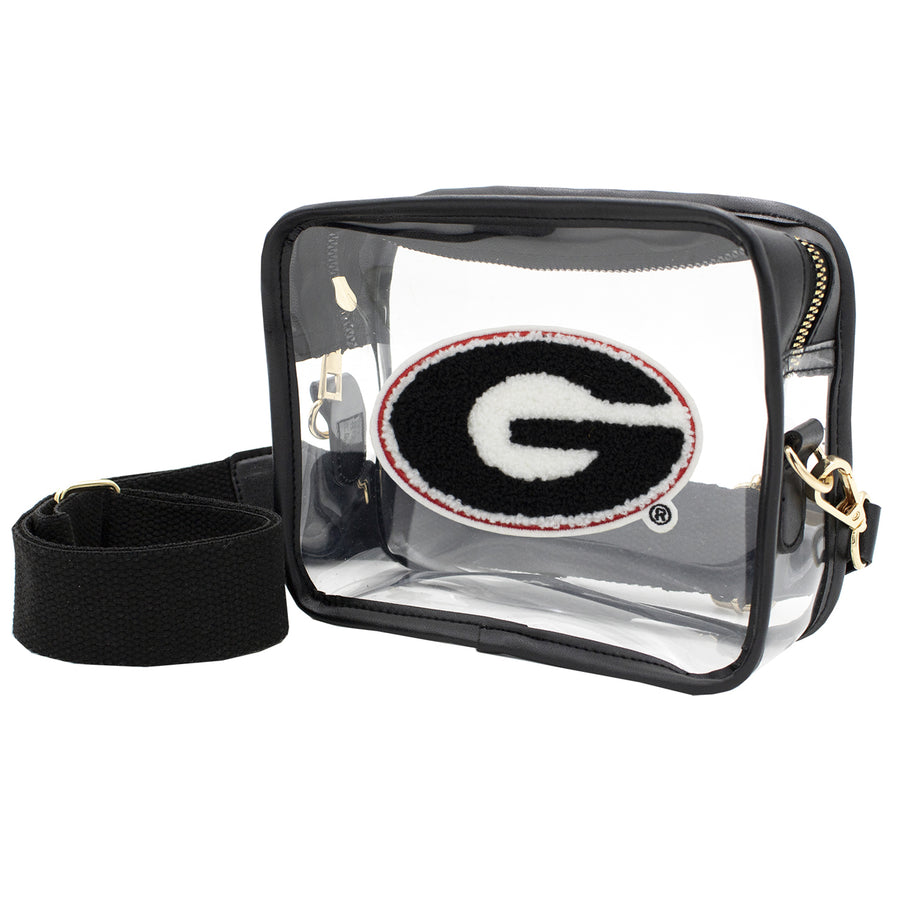 Georgia Bulldogs Clear Varsity Patch Camera Crossbody Bag