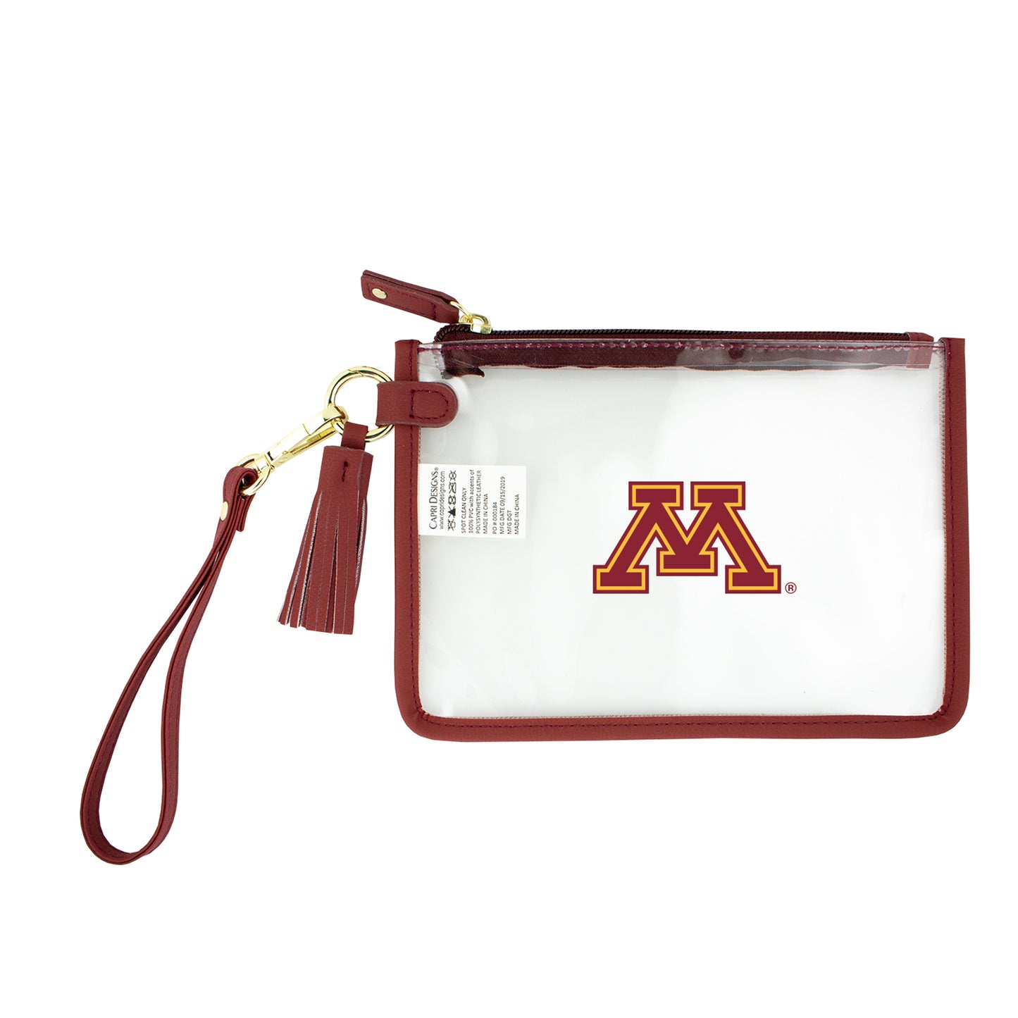 Minnesota Golden Gophers Clear Wristlet