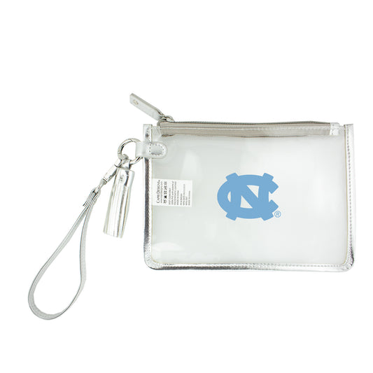 North Carolina Tar Heels Clear Wristlet