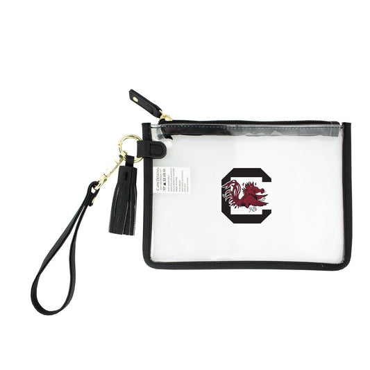 South Carolina Gamecocks Clear Wristlet