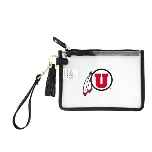 Utah Utes Clear Wristlet