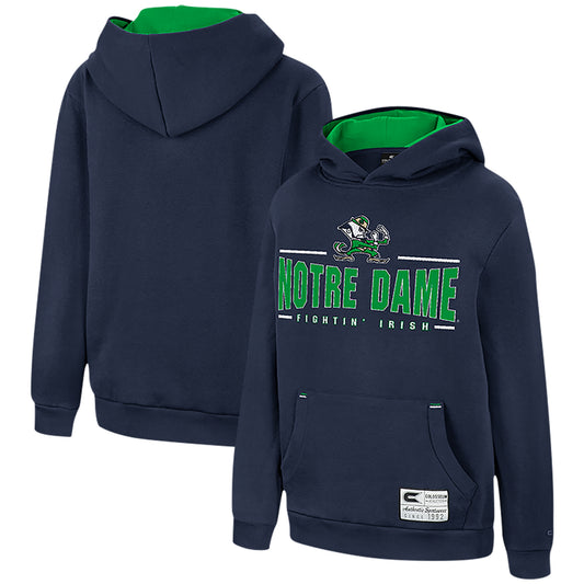 Youth Colosseum Navy Notre Dame Fighting Irish Lead Guitarists Pullover Hoodie