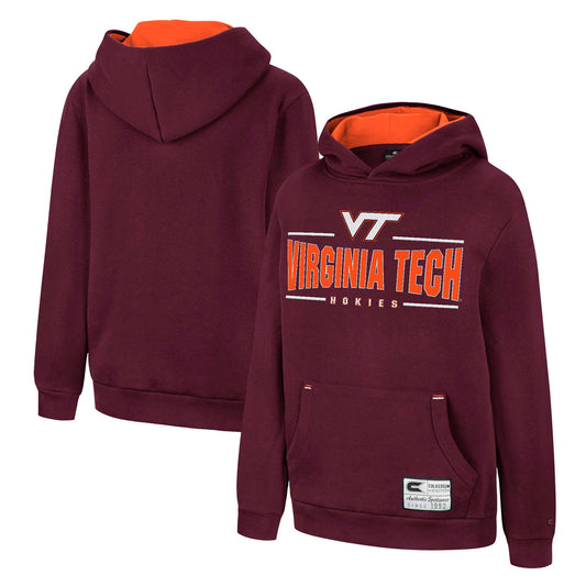 Youth Colosseum Maroon Virginia Tech Hokies Lead Guitarists Pullover Hoodie