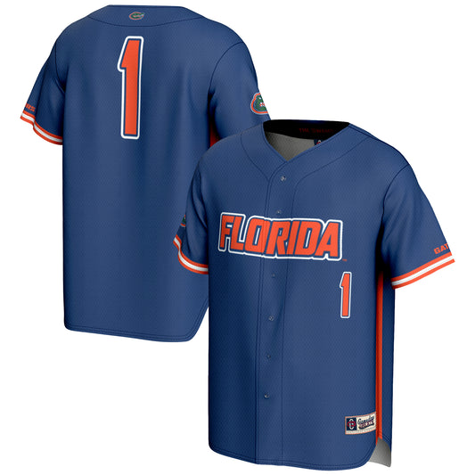 Unisex GameDay Greats #1 Royal Florida Gators Lightweight Baseball Jersey